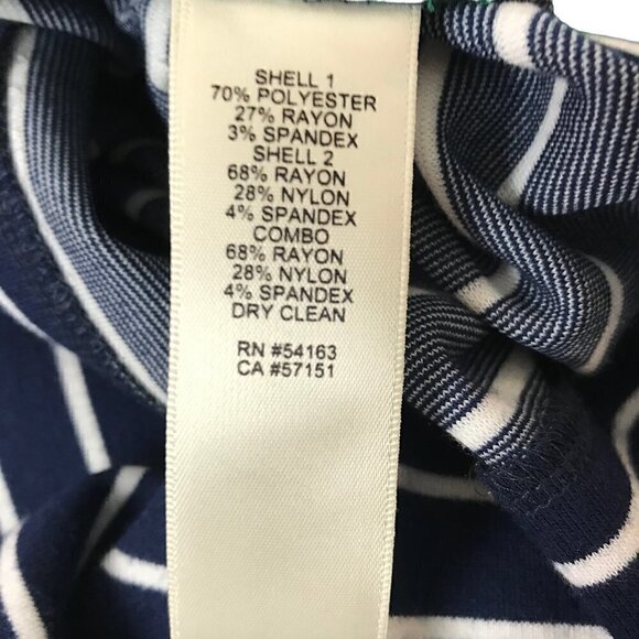 Eliza J Blue & White Striped Dress  Size 10 - Picture 9 of 9